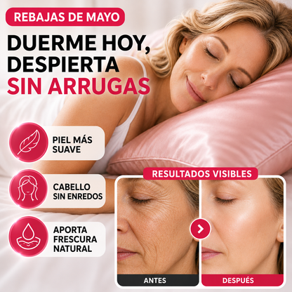 Funda de Almohada de Seda Antiarrugas y Desenredante | SedaSleep®