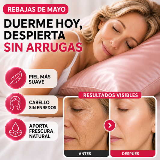 Funda de Almohada de Seda Antiarrugas y Desenredante | SedaSleep®
