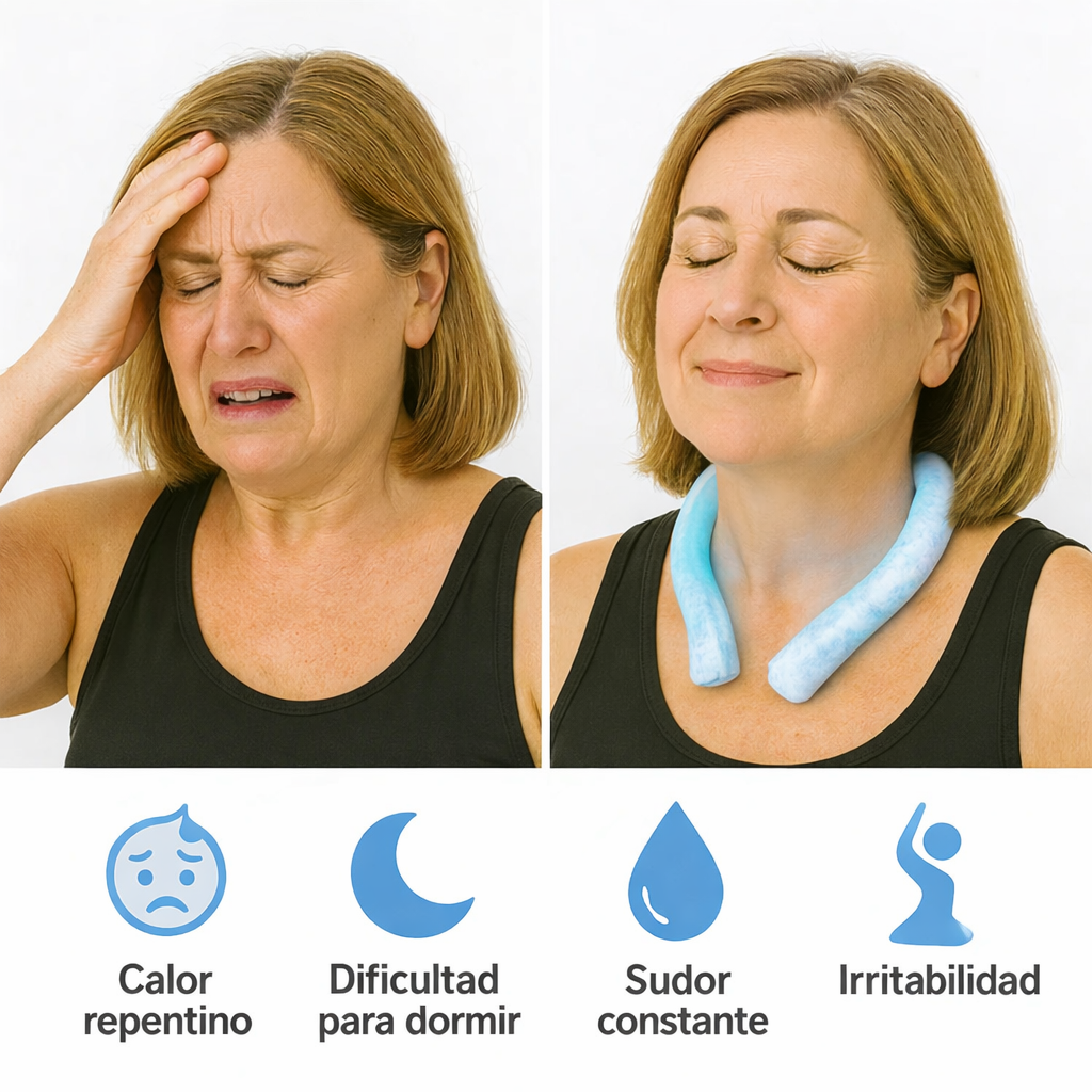 Collar Refrescante Para Aliviar Sofocos de la Menopausia | Menofresh ™