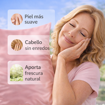Funda de Almohada de Seda Antiarrugas y Desenredante | SedaSleep®