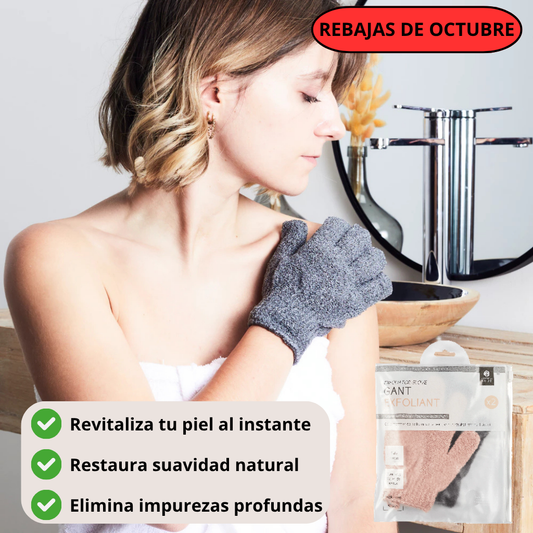 Guantes Exfoliantes Premium - Limpia Profundamente, Renueva la Piel y Elimina Impurezas | Exfolive™