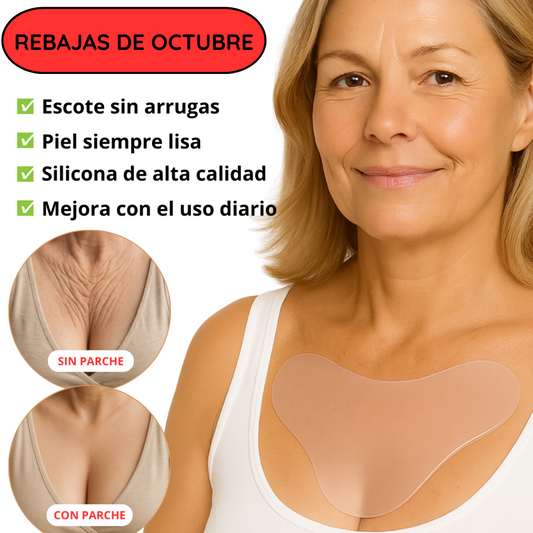 Almohadilla Antiarrugas de Escote Reutilizable Hasta 20 Veces | SiliCura™