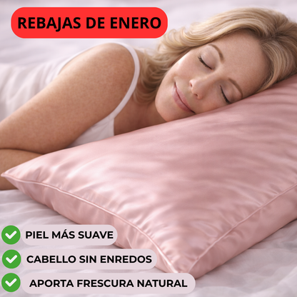 Funda de Almohada de Seda Antiarrugas y Desenredante | SedaSleep®
