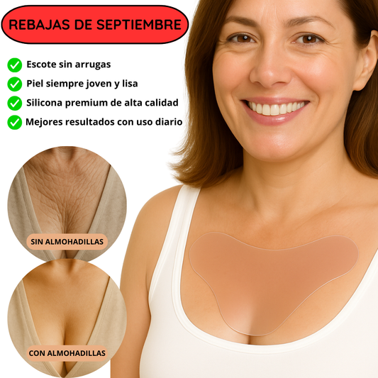 Almohadilla Antiarrugas de Escote Reutilizable para una Piel Suave y Joven | SiliCura™