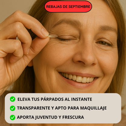 Parches invisibles para párpados caídos | Lifting inmediato y natural (Pack 600 uds) | LiftEye™